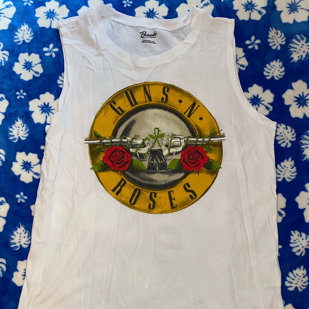 Bravado White Guns N' Roses Tank Top